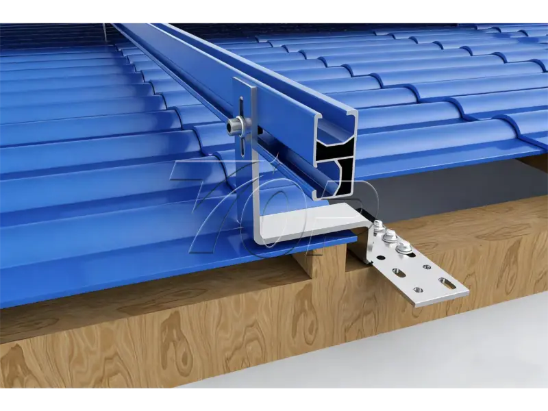 Solar Tile Roof Mounting Structures